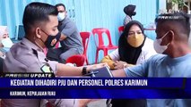 Dalam Rangka Hari Bhayangkara Ke-76, Polres Karimun Gelar Vaksinasi Covid-19 Serentak