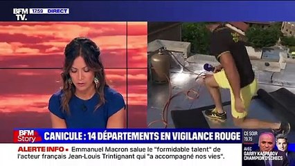 Canicule : Un duplex improbable sur BFMTV
