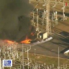 Live updates as huge fire burns at Dapto Substation