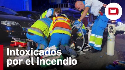 Dos intoxicados graves en el incendio de un piso en Fuenlabrada, Madrid