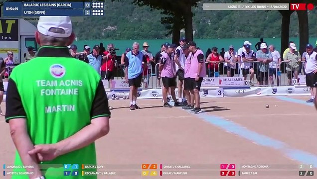 Samedi 18 Juin / Ligue Sport-Boules M1 / Aix les Bains / Partie Rapproché