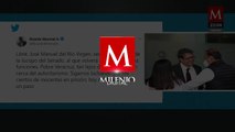 Ricardo Monreal celebra liberación de José Manuel del Río Virgen