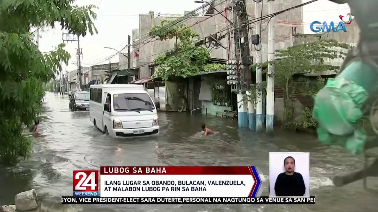 Ilang lugar sa Obando, Bulacan, Valenzuela, at Malabon lubog pa rin sa baha | 24 Oras Weekend