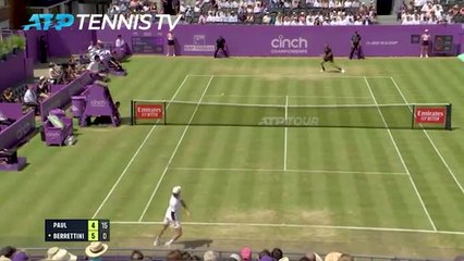 Berrettini eases past Paul to makes Queen's semi-final