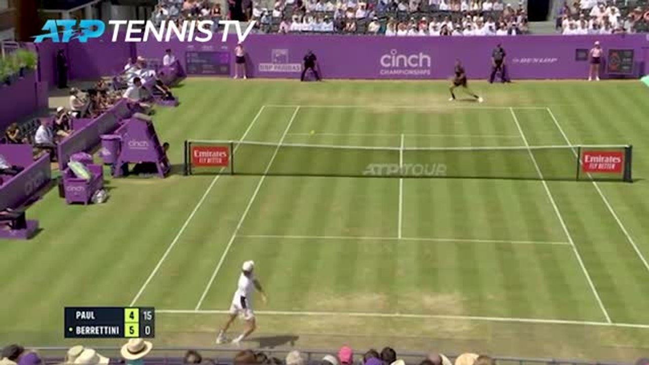 Berrettini eases past Paul to makes Queen's semi-final