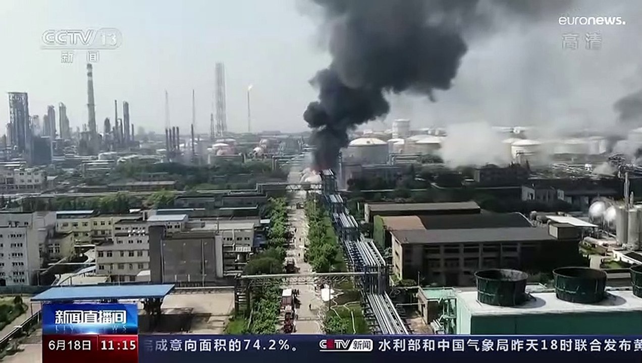 Erst Explosion, dann Feuer: Sinopec-Chemiefabrik in Schanghai abgebrannt