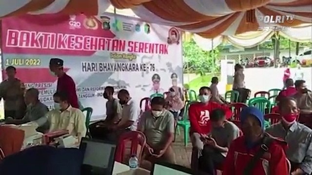 Peringati Hari Bhayangkara Ke-76, Polda Babel Gelar Bakti Kesehatan Berupa Pelayanan Operasi Bibir Sumbing, Khitanan, Pengobatan Gratis Dan Vaksinasi