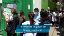 En medio de quinta ola, capitalinos acuden a recibir su dosis faltante contra Covid-19