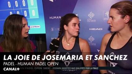 La réaction de Josemaria et Sanchez après leur victoire en demi-finale