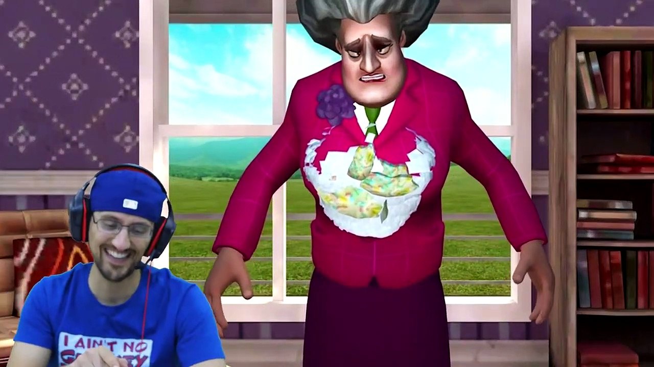 SCARY TEACHER falls in HOLE.io + HUGE FGTEEV GRANNY SECRET LEAKED (Miss T #2)