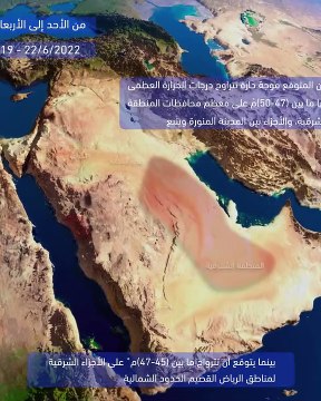 «الأرصاد» تحذر من طقس الأيام الـ4 المقبلة: درجات حرارة تصل لـ50 على بعض المناطق