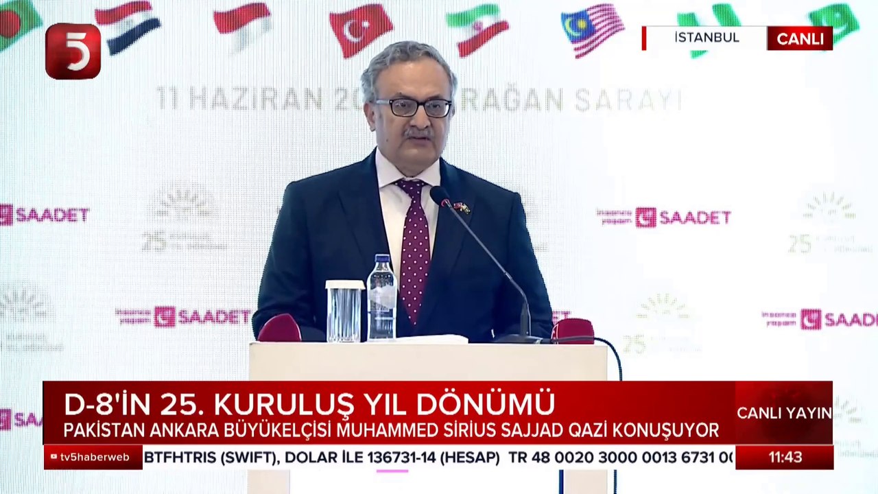 Pakistan Büyükelçisi Muhammad Qazi, D-8 25. Kuruluş Yıl Dönümü Programında Konuştu - 11.06.2022