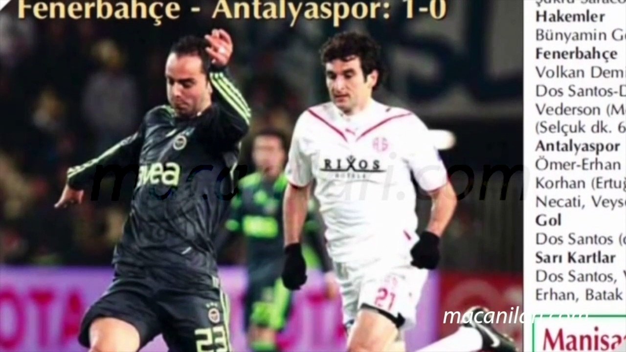 Fenerbahçe 1-0 Antalyaspor 07.03.2010 - 2009-2010 Turkish Super League Matchday 24