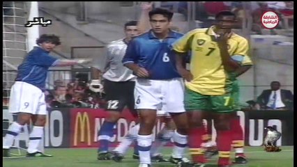 italy vs cameroun 1998 first