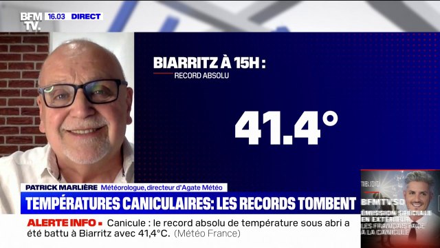 Canicule: On a battu des records absolus , affirme le météorologue Patrick Marlière
