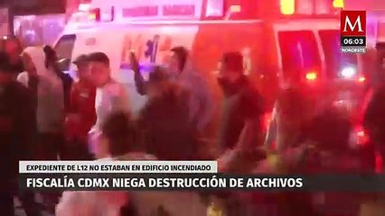 Fiscalía niega destrucción de archivos del desplome del metro Línea 12