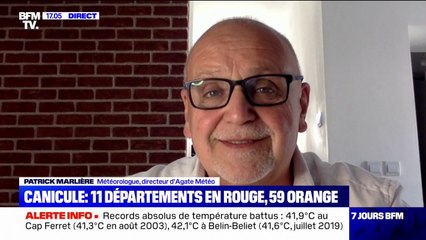 Record de hautes températures: "On est passé de 70 villes à plus de 150 villes"; alerte le climatologue Patrick Marlière