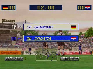 Virtua Striker 2 online multiplayer - dreamcast