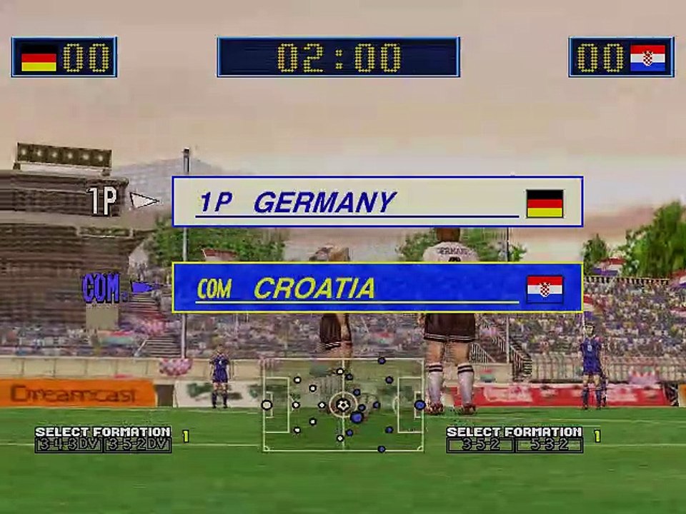 Virtua Striker 2 online multiplayer - dreamcast