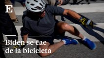 La caída de Joe Biden mientras paseaba en bicicleta