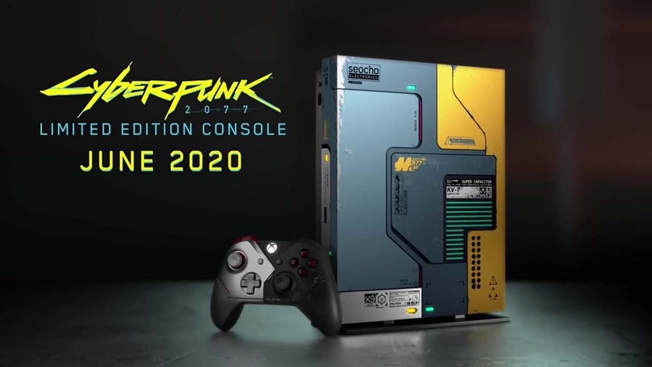 Xbox One X - Limitierte Special Edition im Cyberpunk 2077-Look