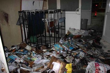 Çocukların çakmakla oyunu okulu yaktı...O anlar kameraya yansıdı