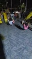 Kid Gets Hit by Swing in Motion