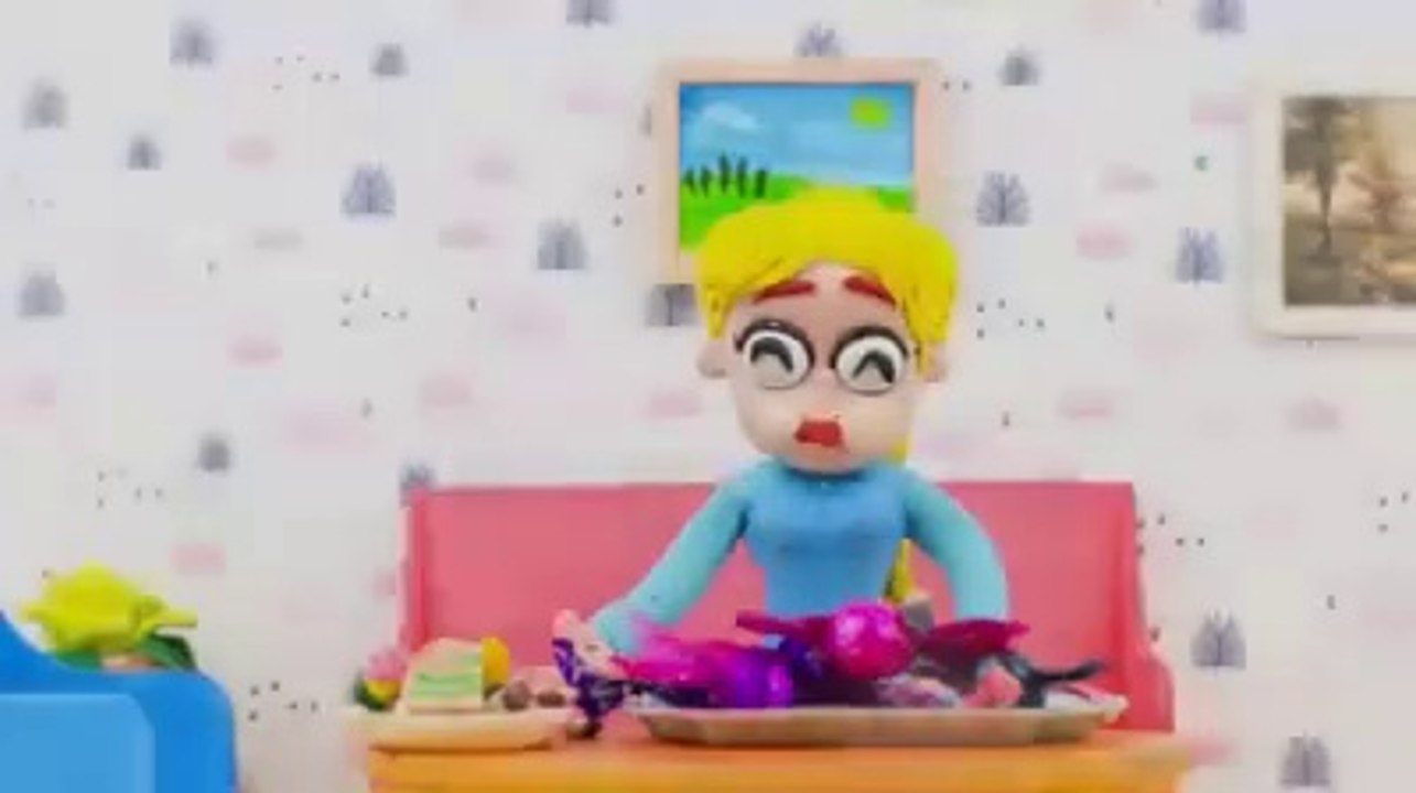 Cartoon playdoh superheroo