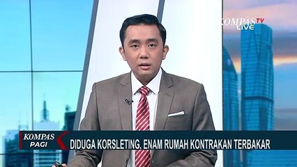 Diduga Korsleting Listrik, Kobaran Api Bakar Habis 6 Rumah Kontrakan di Kalideres!