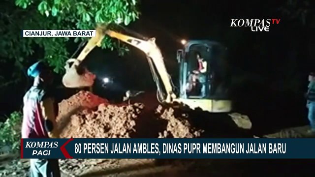 Dinas PUPR Butuh 2 Pekan untuk Bangun Jalan Baru di Cianjur, Pengendara Beralih ke Jalur Alternatif!