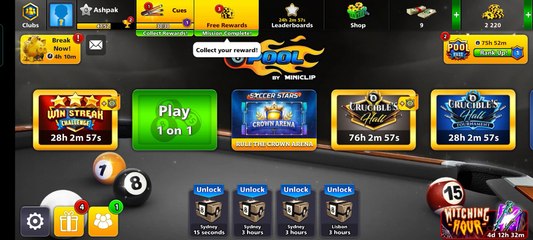 morning time play 8 ball pool