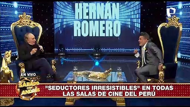 El primer actor Hernán Romero en “Sábado con Andrés”