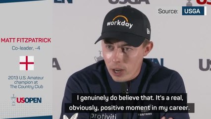 Co-leader Fitzpatrick channelling Country Cub history at U.S. Open