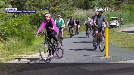 Detik-detik Joe Biden Jatuh dari Sepeda, Gedung Putih Ungkap Kondisi