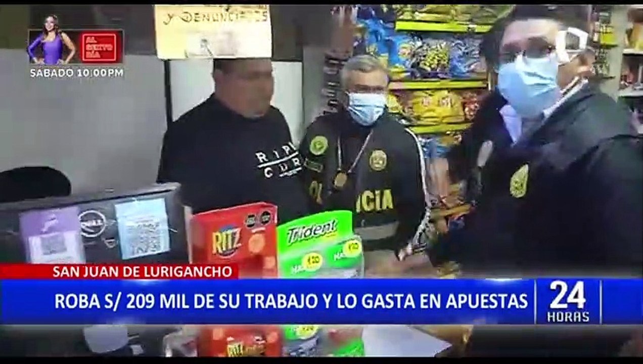 SJL: Capturan a empleados que robaron dinero de su trabajo y lo gastaron en apuestas