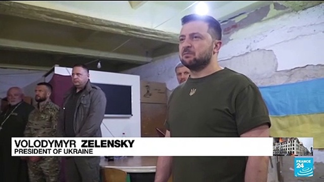 'On a rare visit outside Kyiv, Zelensky thanks troops for their service'