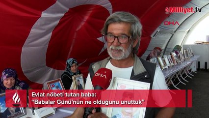 Evlat nöbeti tutan baba: Babalar Günü'nün ne olduğunu unuttuk