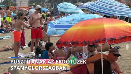 Erdőtüzek pusztítanak Spanyolországban