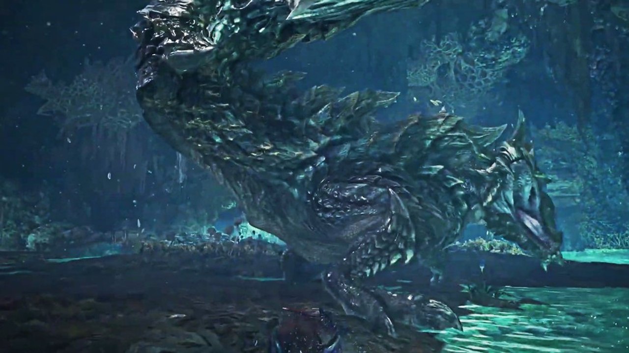 Monster hunter world: iceborne - glavenus, nur tödlicher: gameplay-trailer stellt neue subspezies acidic glavenus vor