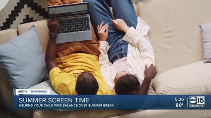 Helping your child with summer screen time
