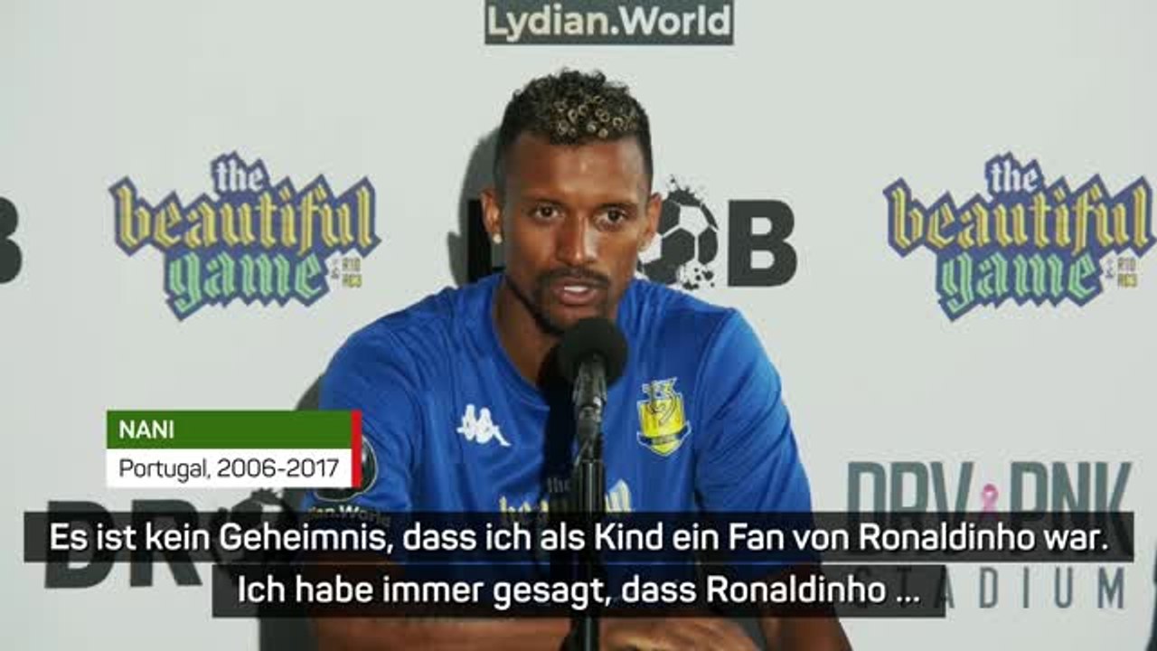 Nani: Spiel mit Ronaldinho “war eine Ehre”
