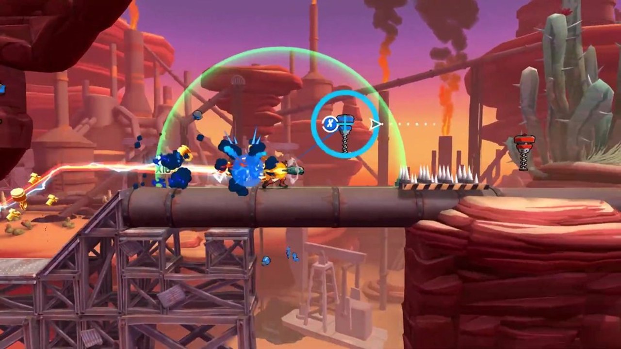 Skybolt zack - erstes gameplay aus dem action-plattformer
