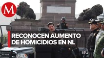 Secretario de seguridad reconocen aumento de homicidios en Nuevo León