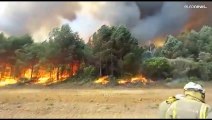 شاهد: تواصل حرائق الغابات في إسبانيا وموجة الحر تبدأ في الإنحسار