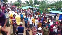 Milhares de refugiados rohingyas protestam em Bangladesh