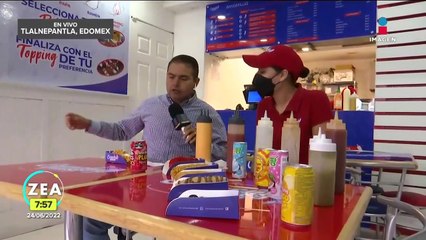 Atalo Mata Othón desayuna en "Crunchy cheese"