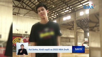 Kai Sotto, hindi napili sa 2022 NBA Draft | Saksi
