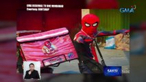 Siopao vendor na naka-Spider-man costume, agaw-atensyon | Saksi