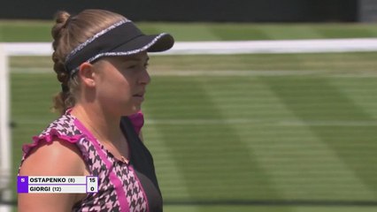 Ostapenko thrashes Giorgi to reach final