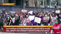 Activistas estadounidenses que están a favor del aborto recurren a México donde es legal